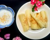 Hình bước làm 3 của món Khoai mì hấp nước cốt dừa