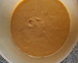 A picture of step 3 of Mango icecream burfi.