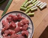 A picture of step 5 of ねぎま焼き鳥 (Negima Yakitori - Japanese Grilled Chicken Skewers).