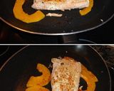 Foto del paso 8 de la receta: Filete de salmón a la plancha con calabaza