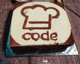 Foto langkah ke 11 dari resep Cake Ketagih (Cake Lukis dengan Cokelat).