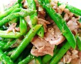 Hình bước làm 5 của món Măng tây xào thịt bò