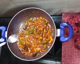 A picture of step 5 of Paneer Jalfrezi.