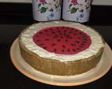 Foto del paso 19 de la receta: Tarta fresca con forma de sandía 🍉🍉🍉