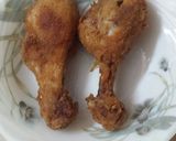 A picture of step 3 of Macroni with chicken drum stick.
