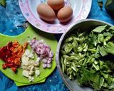 Foto langkah ke 1 dari resep Orak Arik Telur dan Sayur.