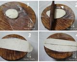 A picture of step 4 of Paneer Coneizza.