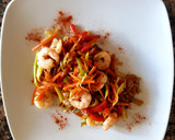 Foto del paso 6 de la receta: Camarones con vegetales salteados al wok. #paraprincipiantes