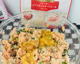 Foto del paso 2 de la receta: Hamburguesas de salmón con Ensalada Caigua Chilena y mix de pimientos Hongos!!