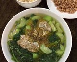Hình bước làm 7 của món Canh cua rau dền mướp