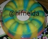 Foto langkah ke 4 dari resep Puding Susu Rainbow.