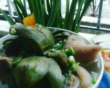 Hình bước làm 4 của món Canh chân giò hầm hoa Atiso