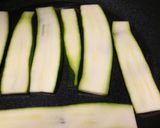 A picture of step 1 of Involtini di zucchine courgette rolls.