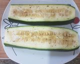 Foto del paso 2 de la receta Pizzeta de calabacín en el microondas