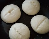 A picture of step 12 of Sourdough bun.
