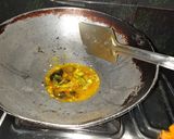 A picture of step 4 of Chawal ka fara (famous chhattisgadhi dish).