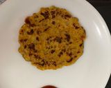 A picture of step 2 of Besan cheela.