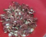 A picture of step 1 of 🍳Moroccan minced meat with peas dish (cooked in one pan)🍳.