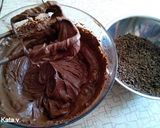 Csokoládés - kávés fatörzs #ünnepséfje recept fázis 8 fotója