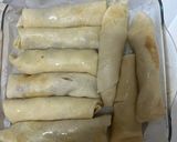 صورة لخطوة 4 من وصفة لفائف الكريب المالح بحشوة الفاهيتا