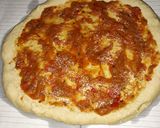 A picture of step 3 of Sausage pizza.