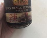 A picture of step 3 of Bitter gourd with pork belly with black bean sauce on.