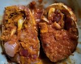 A picture of step 1 of Odia style rohu fish fry (crispy, in 10 mins).