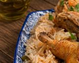 صورة لخطوة 1 من وصفة أرز بسماتي مع دجاج بالخضار