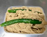 A picture of step 6 of Japanese ‘Nukazuke’ (fermented vegetables).
