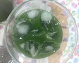A picture of step 6 of Chia seeds mint lemon drink.