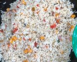 A picture of step 5 of White fried rice.