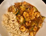 Foto del paso 7 de la receta: Salteado de gambas con calabacín y surtido de setas
