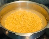 A picture of step 1 of Goan Vonn/Kheer or Kazarachi Soji.