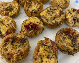 Foto del paso 2 de la receta: Champiñones rellenos de jamón y queso airfryer