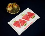 عکس مرحله 1 از دستور برش تزئینی هندوانه 🍉
