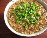 A picture of step 9 of Savoury Custard with Soy Mince Sauce.