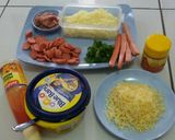 Foto langkah ke 3 dari resep Pizza garing diluar lembut didalam 😁😍😘.