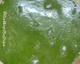 A picture of step 2 of Hariyala laccha paratha (layered green flat bread).