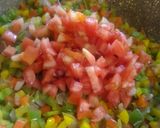 A picture of step 3 of Colourful Paneer Bhurji.
