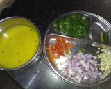 A picture of step 1 of Methi dal fry.