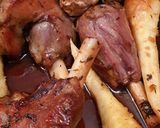 Une image de l'étape 6 de Souris d'Agneau Ails et Panais confits.