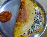 पनीर स्टफ्ड बेसन चीला(paneer stuffed besan chila recipe in Hindi) रेसिपी चरण 5 फोटो