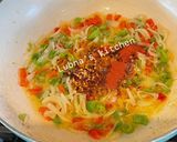 A picture of step 2 of Khagina (Pakistani breakfast):.