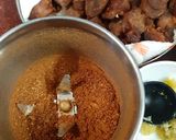 A picture of step 2 of Khasi ko masu ko achar / Mutton Pickle.