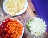 Foto del paso 2 de la receta: Guiso de verduras con fideos y carne para mi hijo