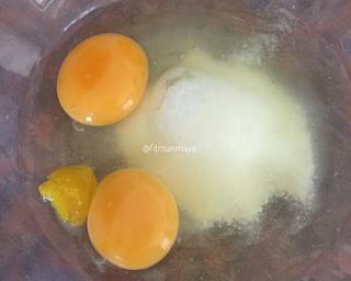 Pandan Cake Cendol Palm Sugar Pudding - Step 1