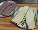 Foto del paso 1 de la receta: Rollitos de calabacín y butifarra en airfryer