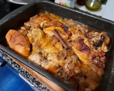 Foto del paso 1 de la receta: Canelones de pollo rustido con salsa de foie y ceps