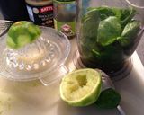 A picture of step 1 of Fried Halloumi Cheese with Caper and Basil Dressing.