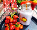 A picture of step 5 of Strawberry milk shake.